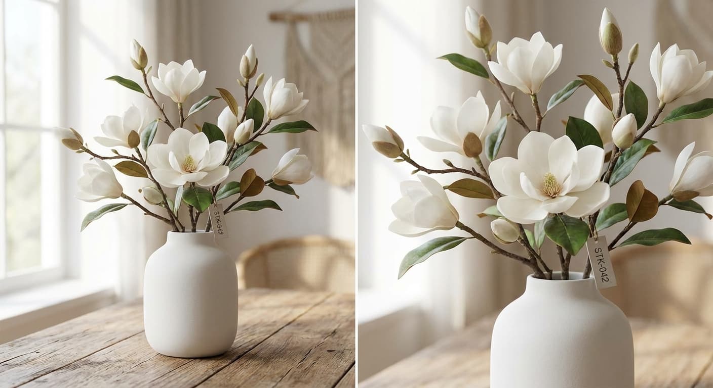 Beyaz Islak Dokulu Orkide